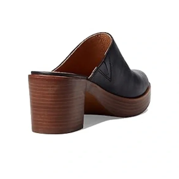 New Madewell Arden Platform Mule True Black Size 7 M - Picture 4 of 5